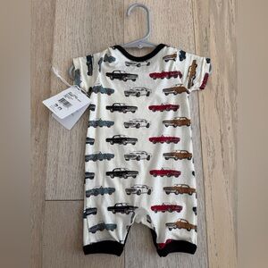 NWT Bestaroo Muscle Cars Romper 0-3 Months